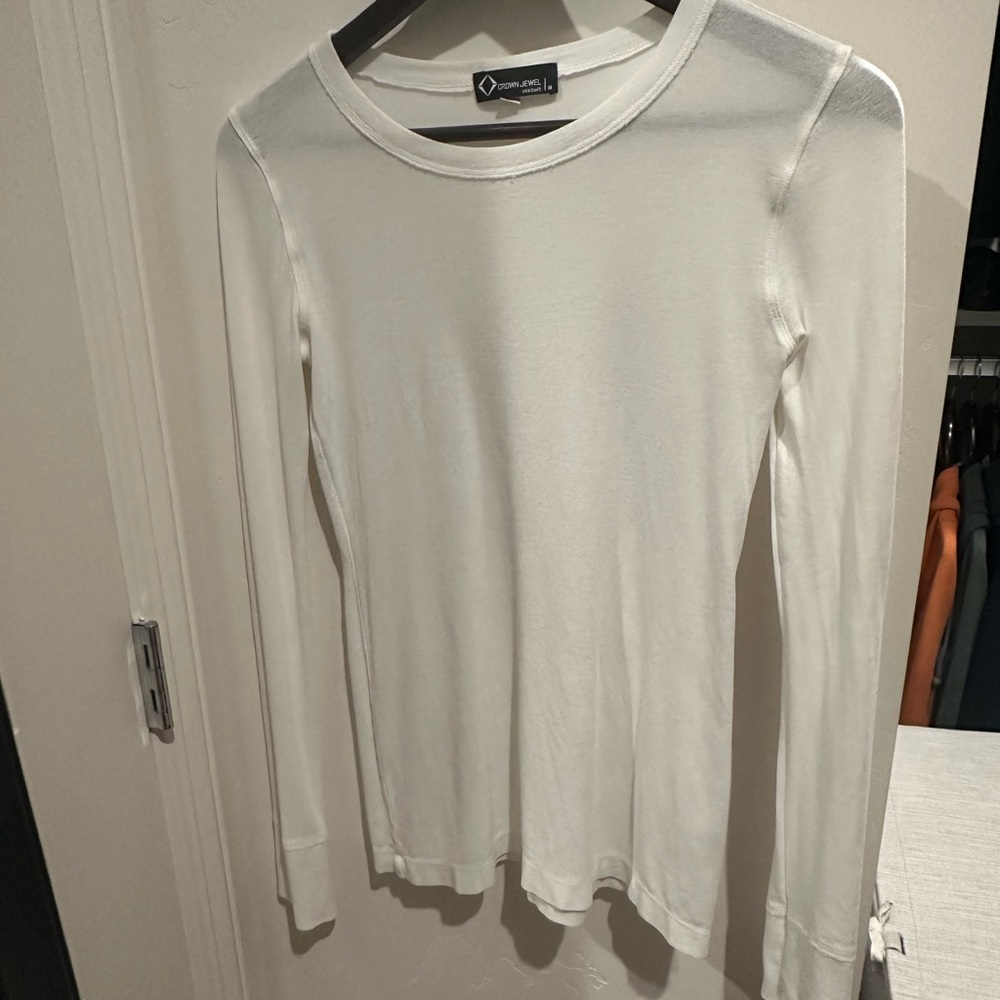 White Long Sleeve Top